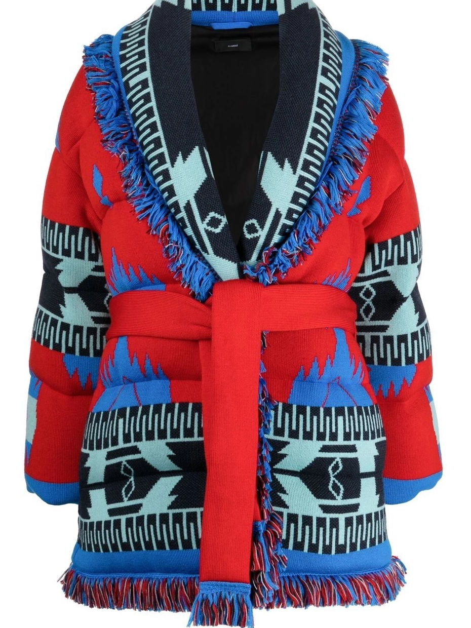 Cheap cardigan Alanui Women belted-waist fringed-edge 0727